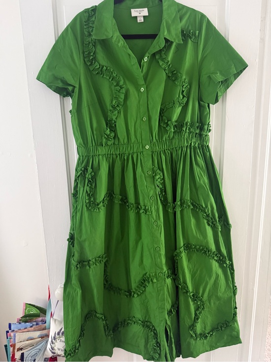 kate spade Dresses & Skirts - Kate Spade for Target Bright Green Ruffle/Ribbon Dress
